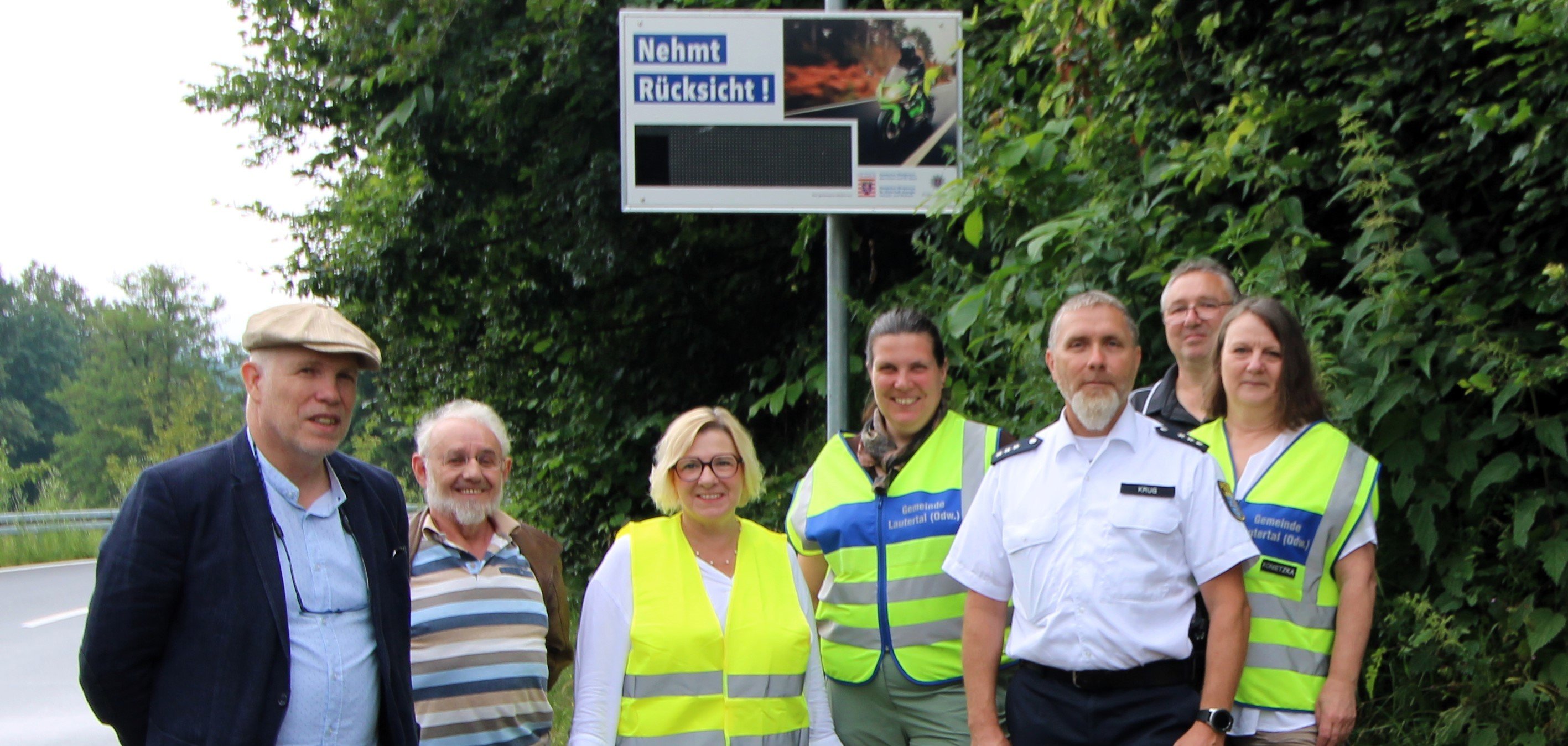 Neue Lärmanzeigetafel soll Motorradfahrer bremsen