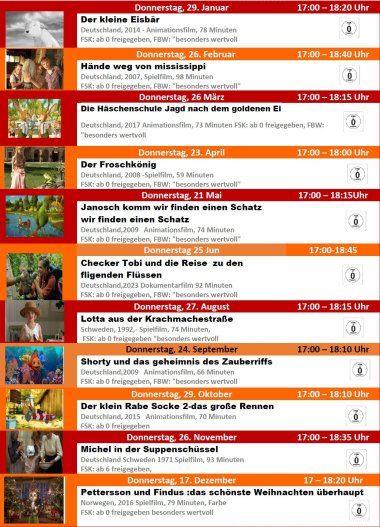 Kinoprogramm 2026